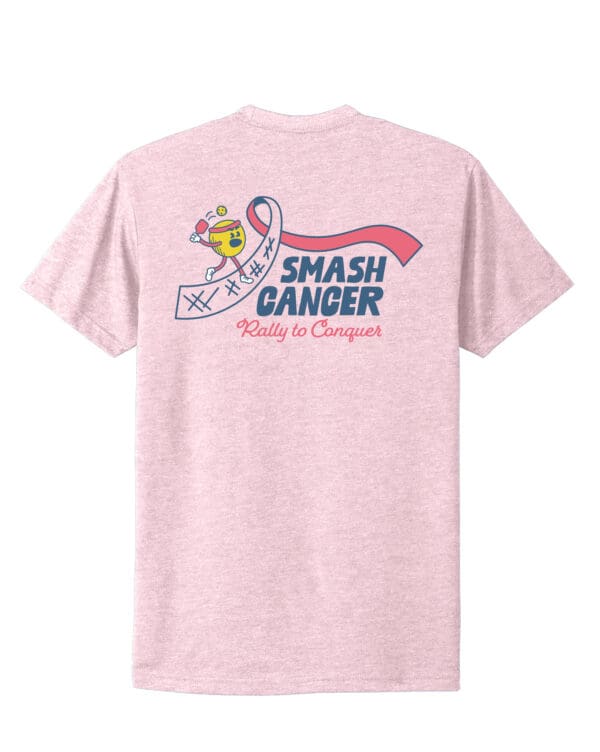 Smash Cancer Short Sleeve Crew - Pink