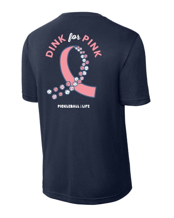 Cancer Awareness - Dink for Pink Youth Endurance Shirt - Navy